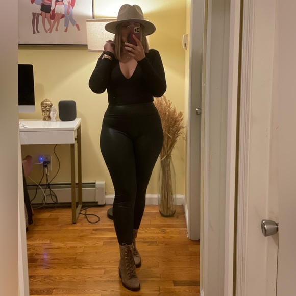 Tory Burch Suede Lug Sole Combat Boots - Picture 8 of 8